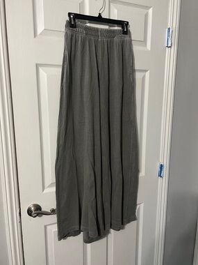 FP Movement by Free People Wide-Leg Flow Pants in Gray